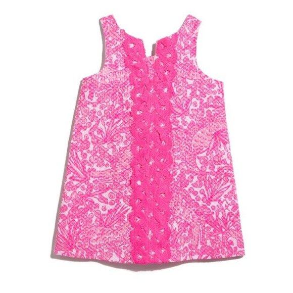 Lilly Pulitzer Dresses & Skirts - Lilly Pulitzer For Target Textured Shift Dress Pink Girl's Size 6 6X H13611